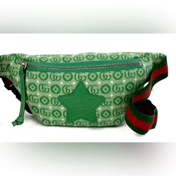 NEW Gucci Green and Red Belt Bag BUM WAIST WITH TAGS AND DUSTBAG - Picture 11 of 12